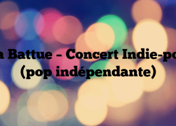 La Battue – Concert Indie-pop (pop indépendante)
